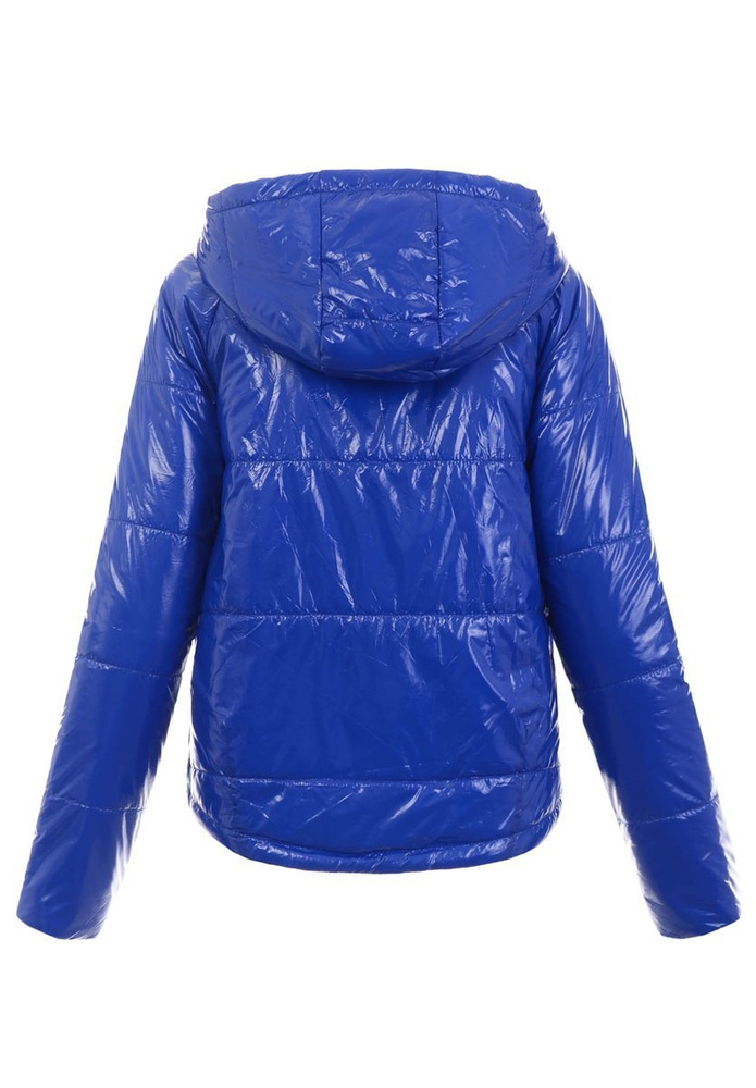 Damska Wiosenno-Jesienna Kurtka Niebieska