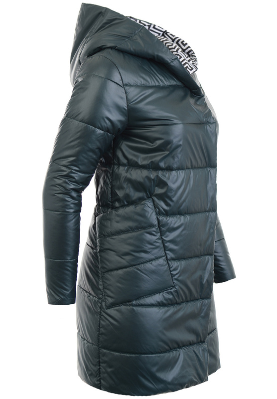 Damska Wiosenno-Jesienna Kurtka Zielona