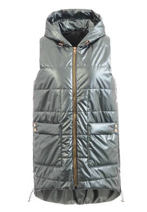 Damska Kamizelka Bezrękawnik Zielona