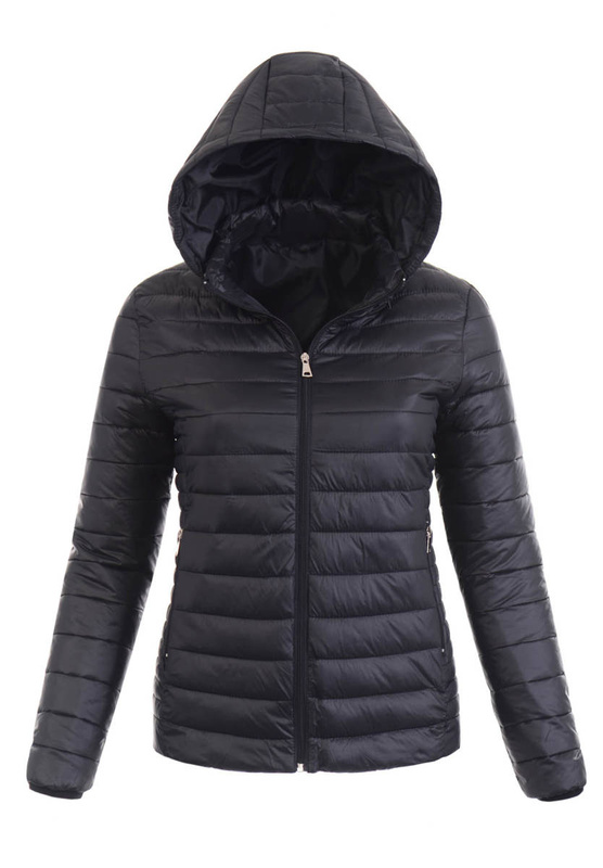 Damska Wiosenna Kurtka Kaja Czarna