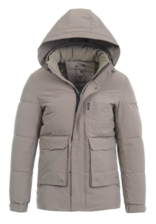 Męska Zimowa Kurtka Brązowa