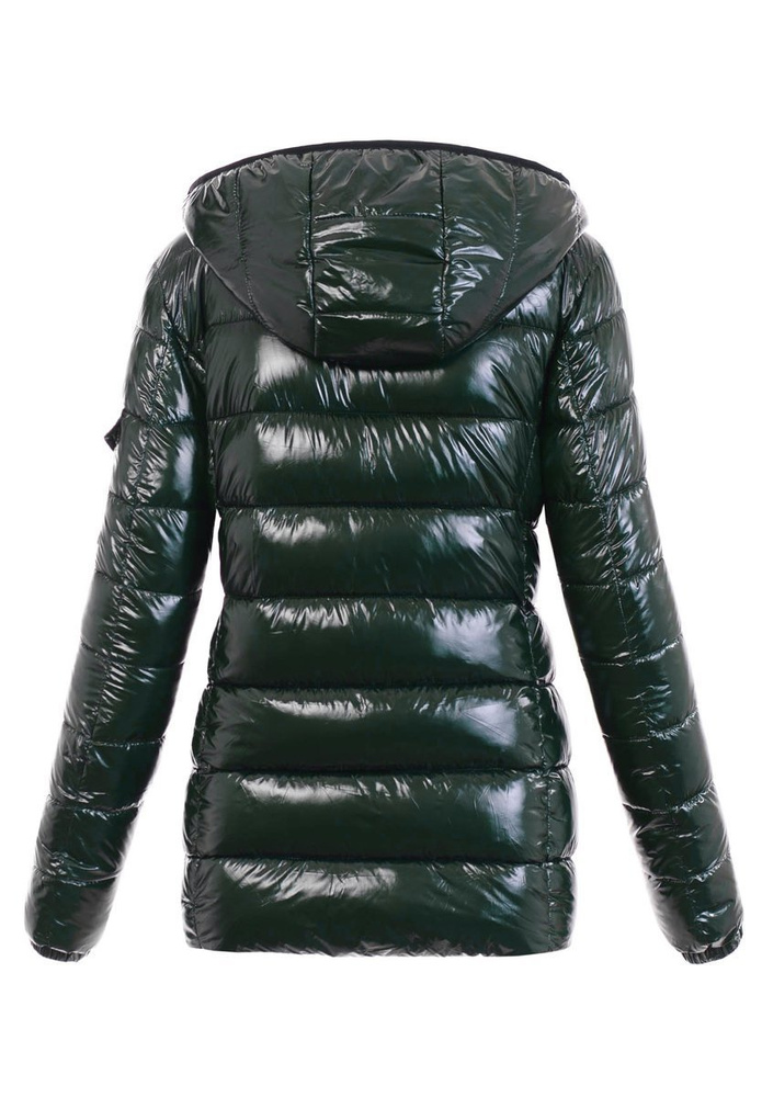Damska Zimowa Kurtka Ciemno Zielona