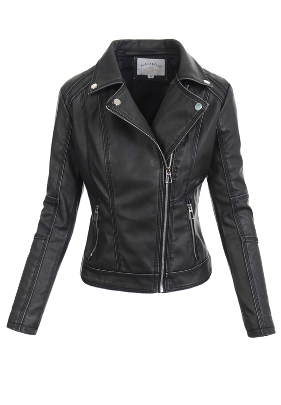 Damska Kurtka Ramoneska Czarna