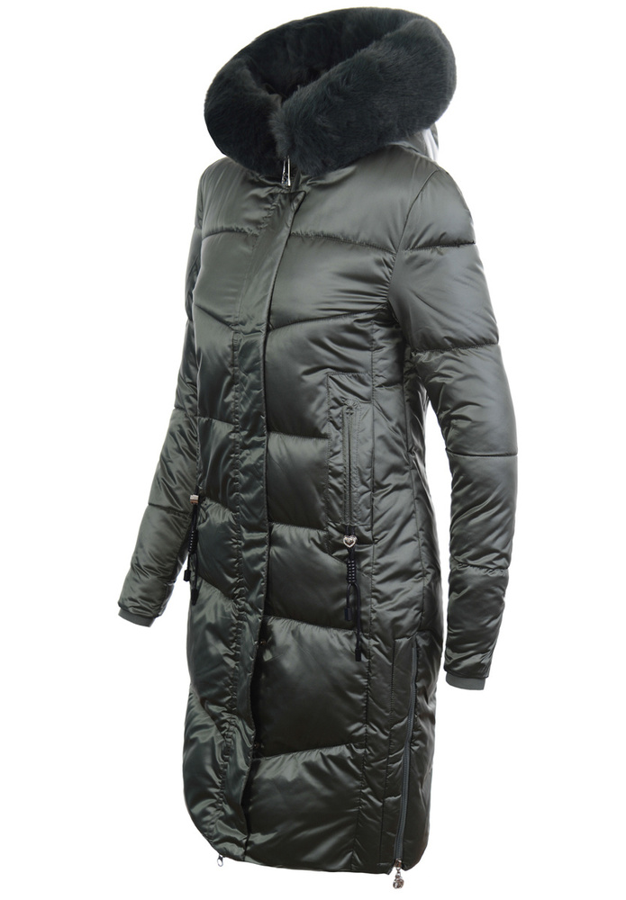 Damska Kurtka Zimowa Zielona