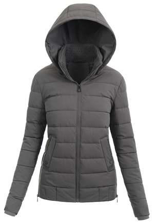 Damska Kurtka Zimowa Szara
