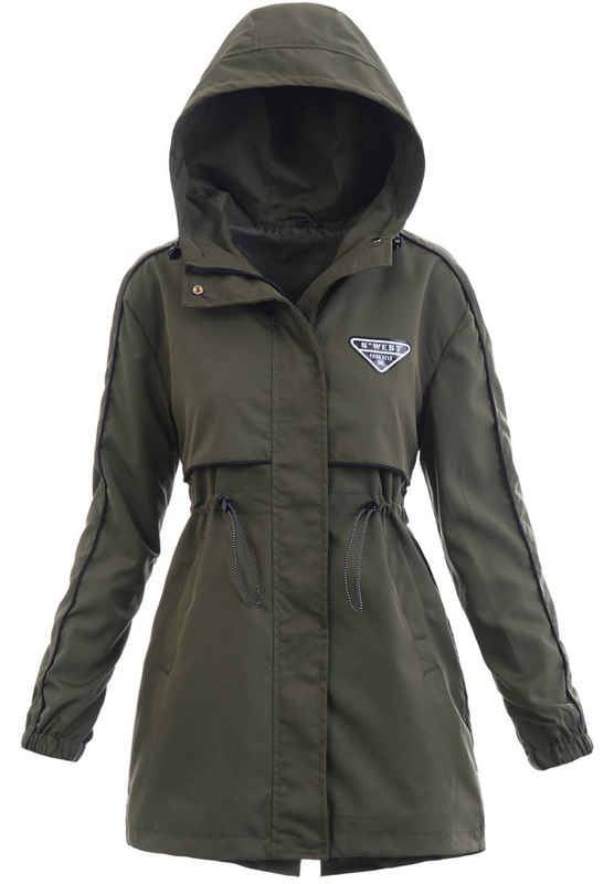 Kurtka Parka Wiosenna Zielona