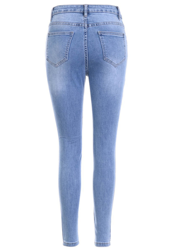 Damskie Spodnie Jeansowe Niebieskie