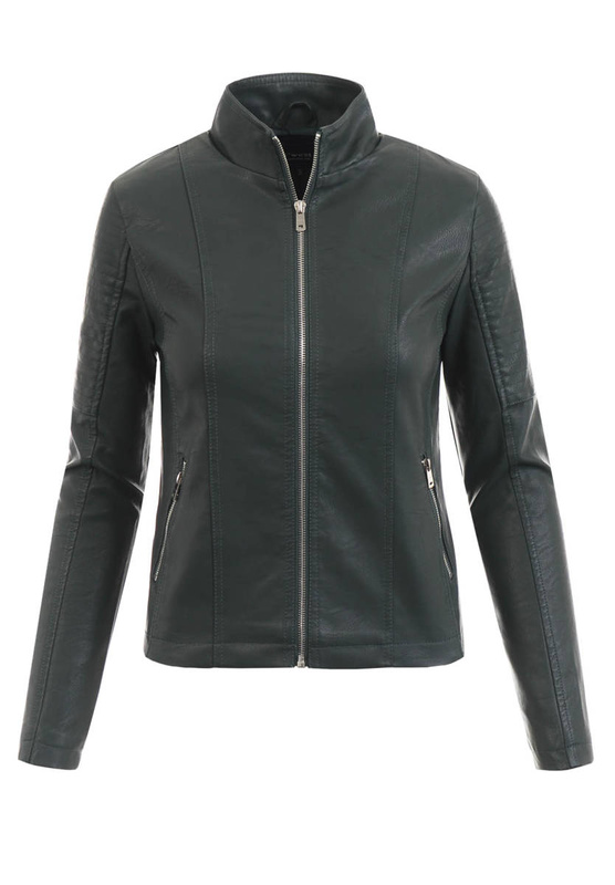 Damska Kurtka Ramoneska Zielona