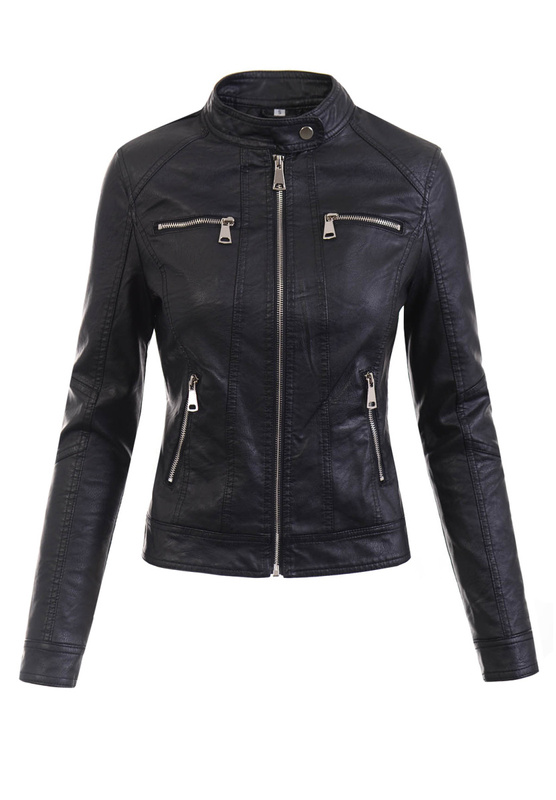 Damska Kurtka Ramoneska Czarna