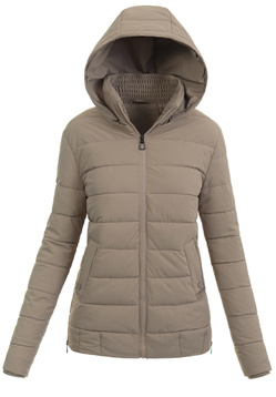 Damska Kurtka Zimowa Brązowa