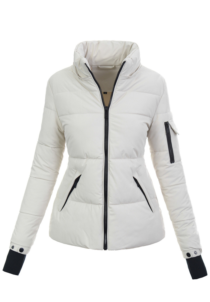 Damska Kurtka Zimowa Ecru