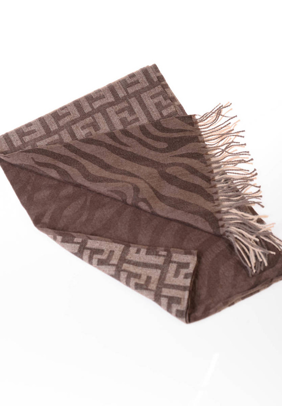 Szal Damski Brązowy