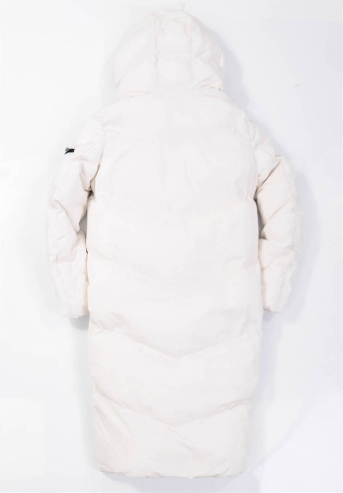 Damska Zimowa Ortalionowa Kurtka Biała