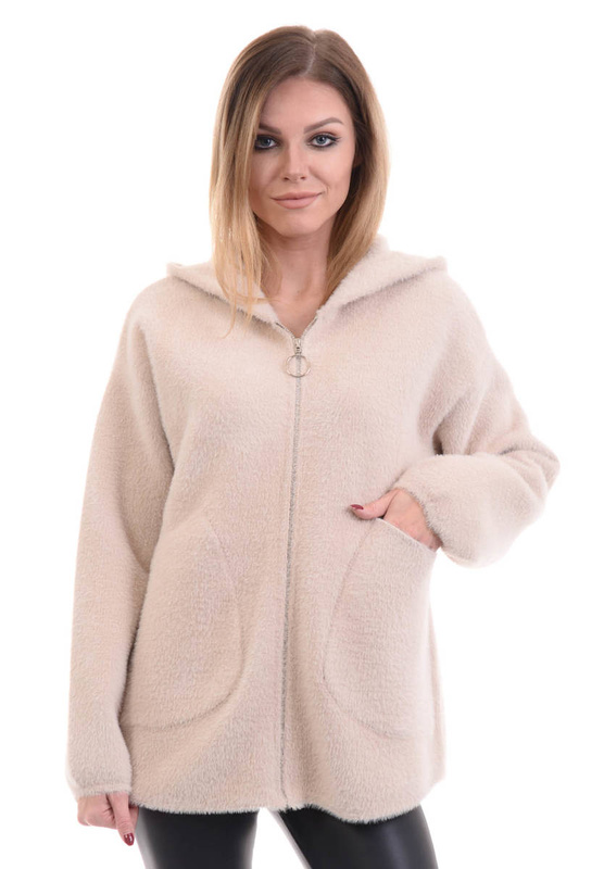Damska Kurtka Alpaka Beżowa
