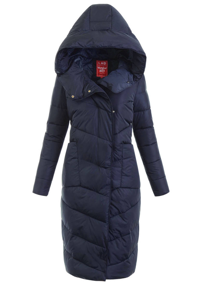 Damska Zimowa Ortalionowa Kurtka Granatowa