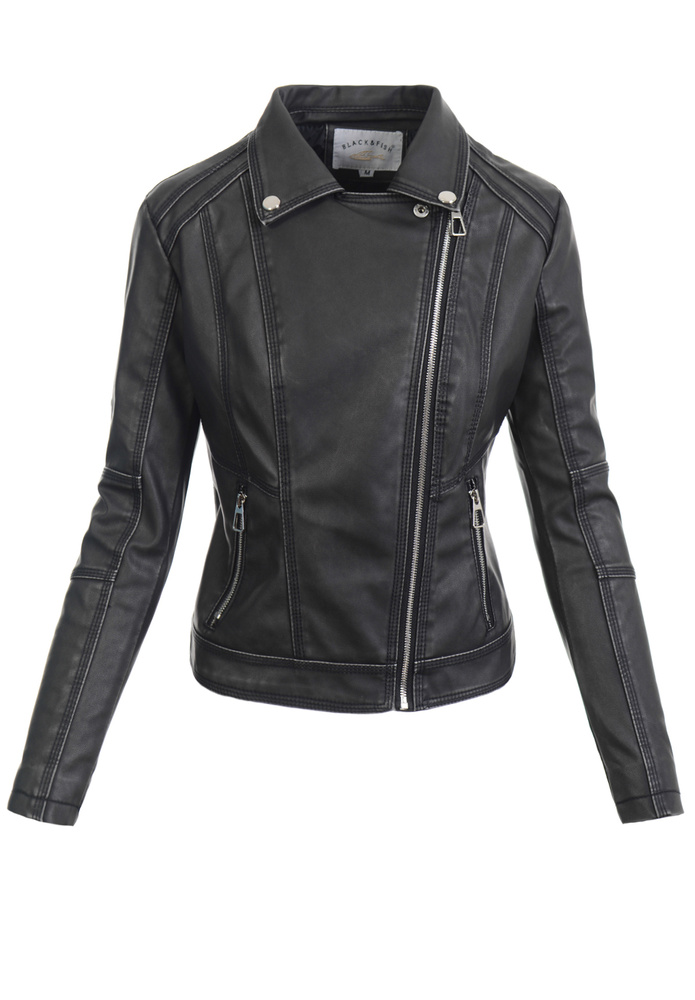 Damska Kurtka Ramoneska Czarna