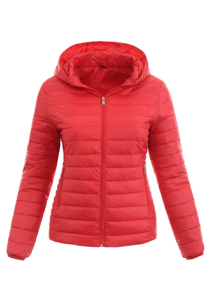 Damska Wiosenna Kurtka Kaja Czerwona