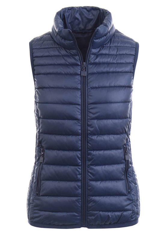 Damska Kamizelka Bezrękawnik Lila Granatowy