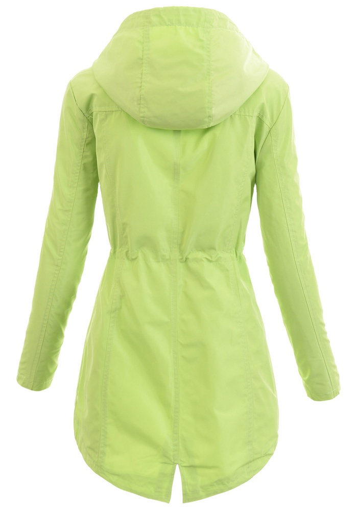 Kurtka Parka Wiosenna Limonkowa