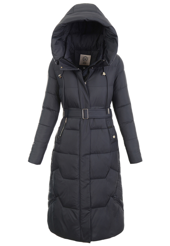 Damska Zimowa Ortalionowa Kurtka Granatowa