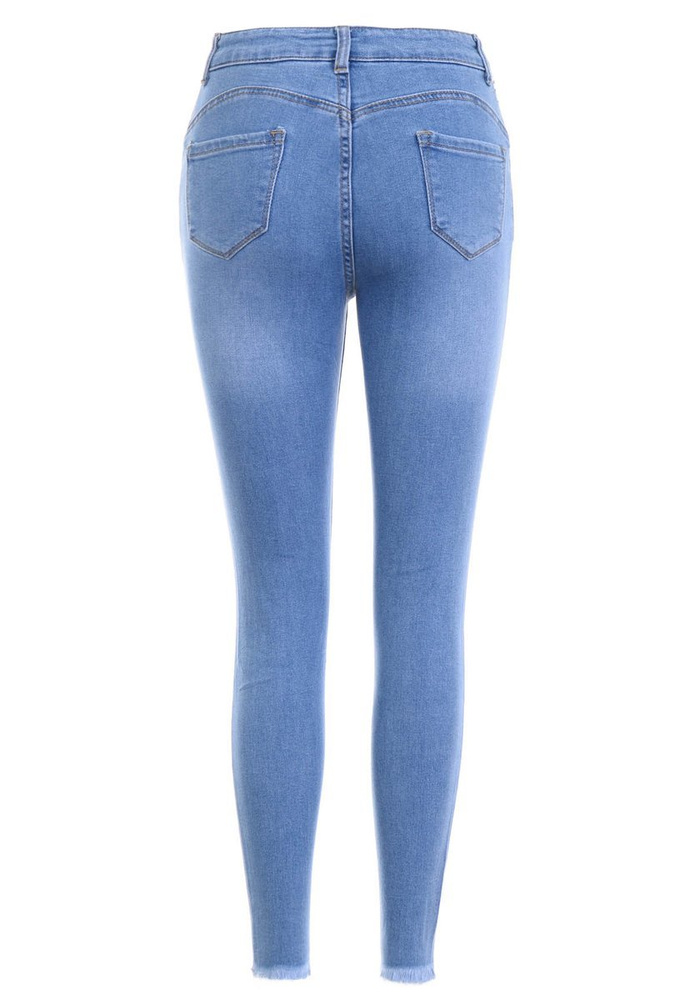 Damskie Spodnie Jeansowe Niebieskie