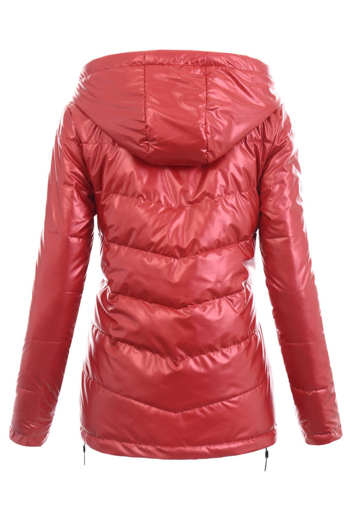 Damska Wiosenna Ortalion Kurtka Czerwona