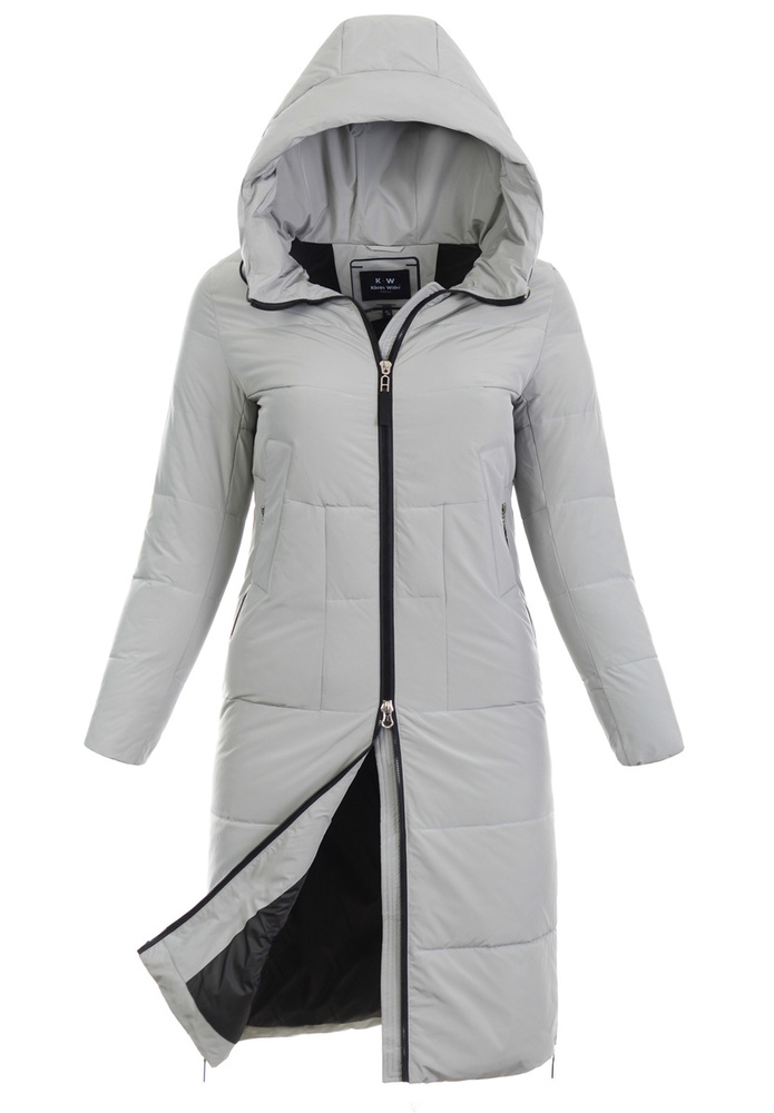 Damska Zimowa Ortalionowa Kurtka Miętowa