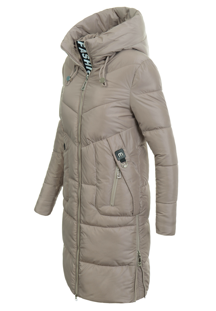 Damska Kurtka Zimowa Beżowa