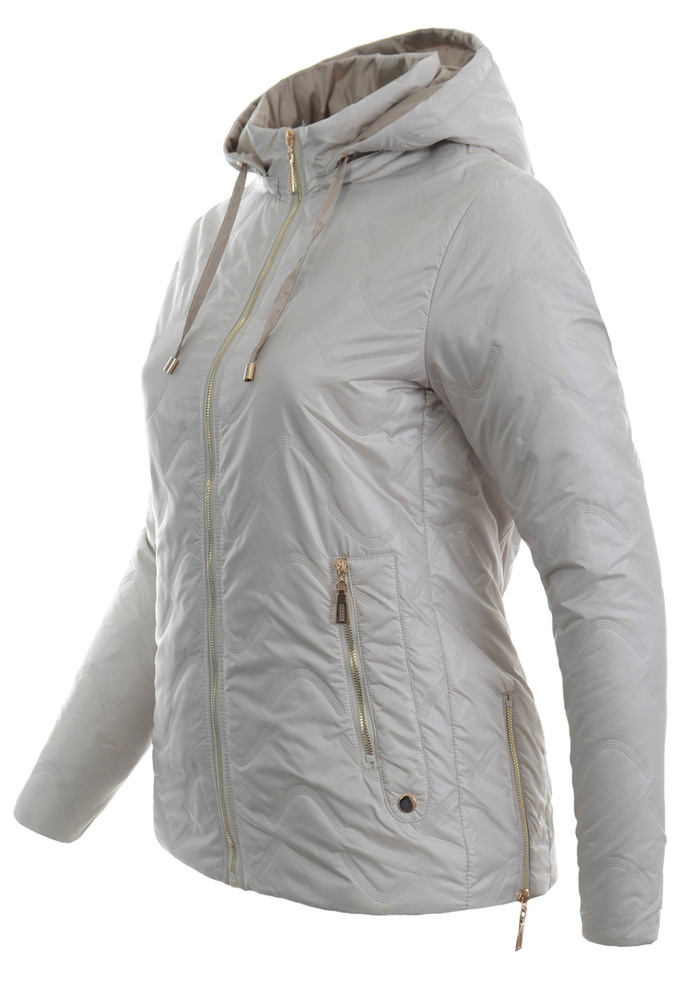 Kurtka Parka Wiosenna Beżowa