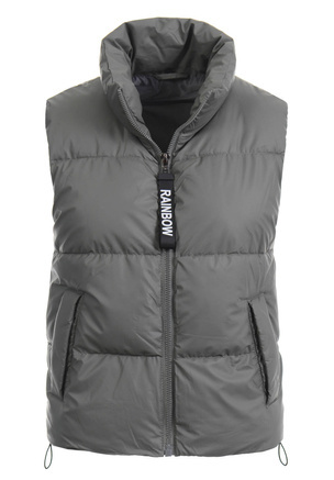 Damska Kamizelka Bezrękawnik Szary