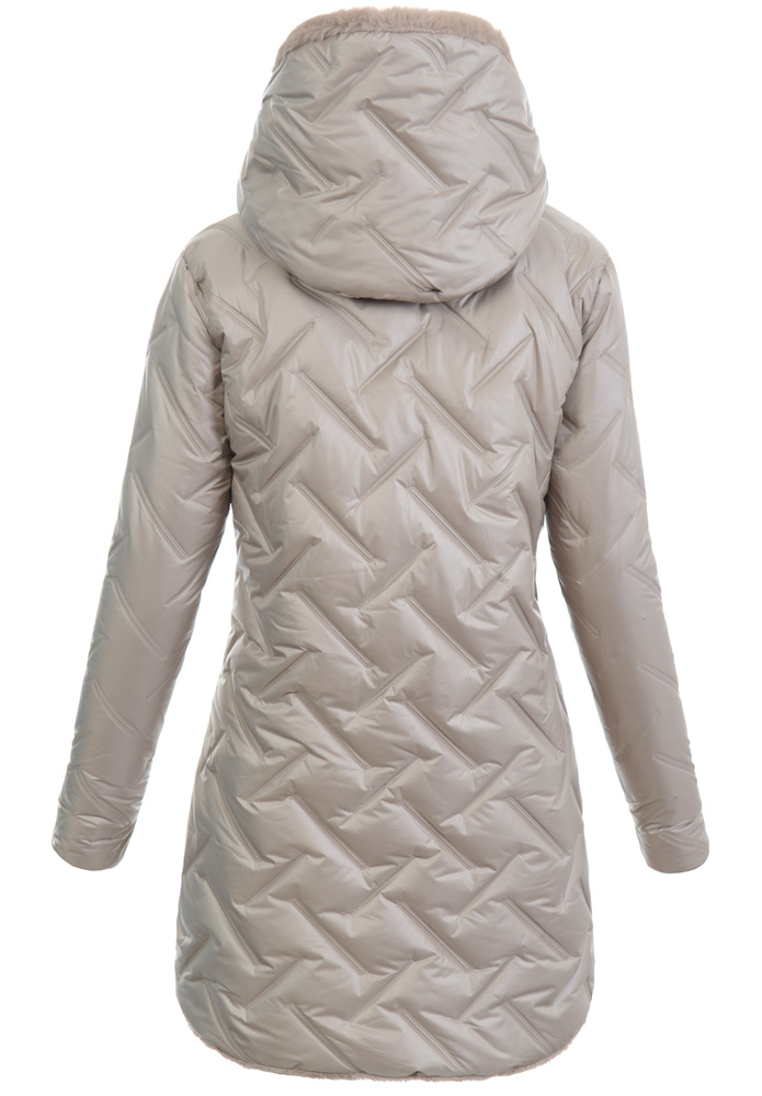 Damska Kurtka Zimowa Beżowa