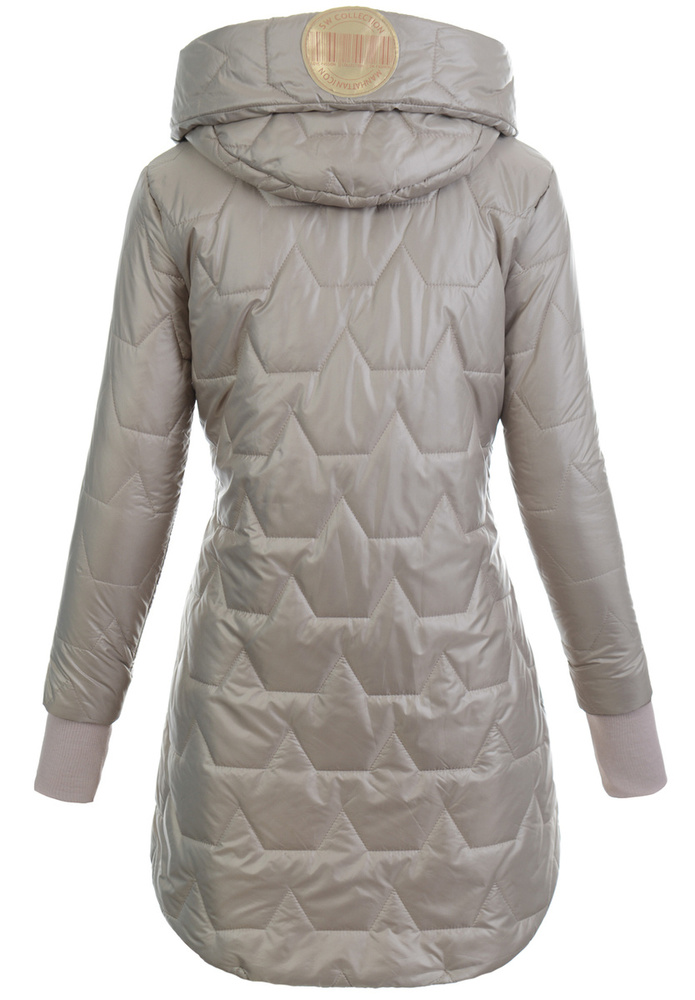 Kurtka Pikowana Wiosenna Cappuccino