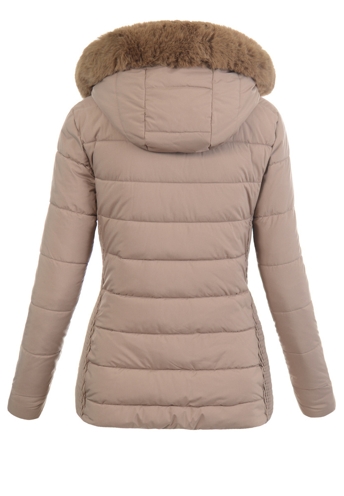 Damska Kurtka Zimowa Brązowa