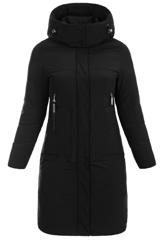 Damska Zimowa Ortalionowa Kurtka Czarna