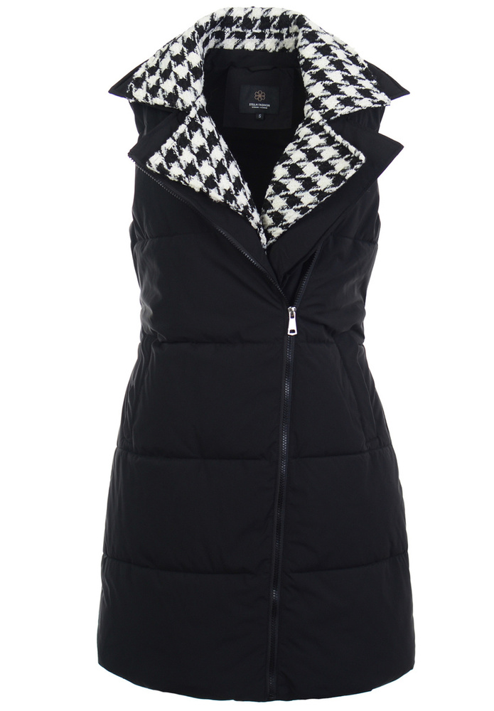 Damska Kamizelka Bezrękawnik Czarna