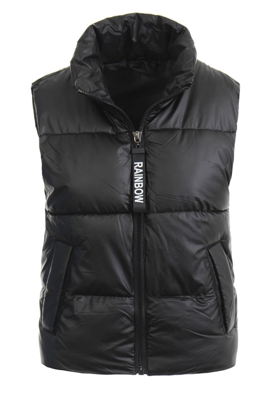 Damska Kamizelka Bezrękawnik Czarna