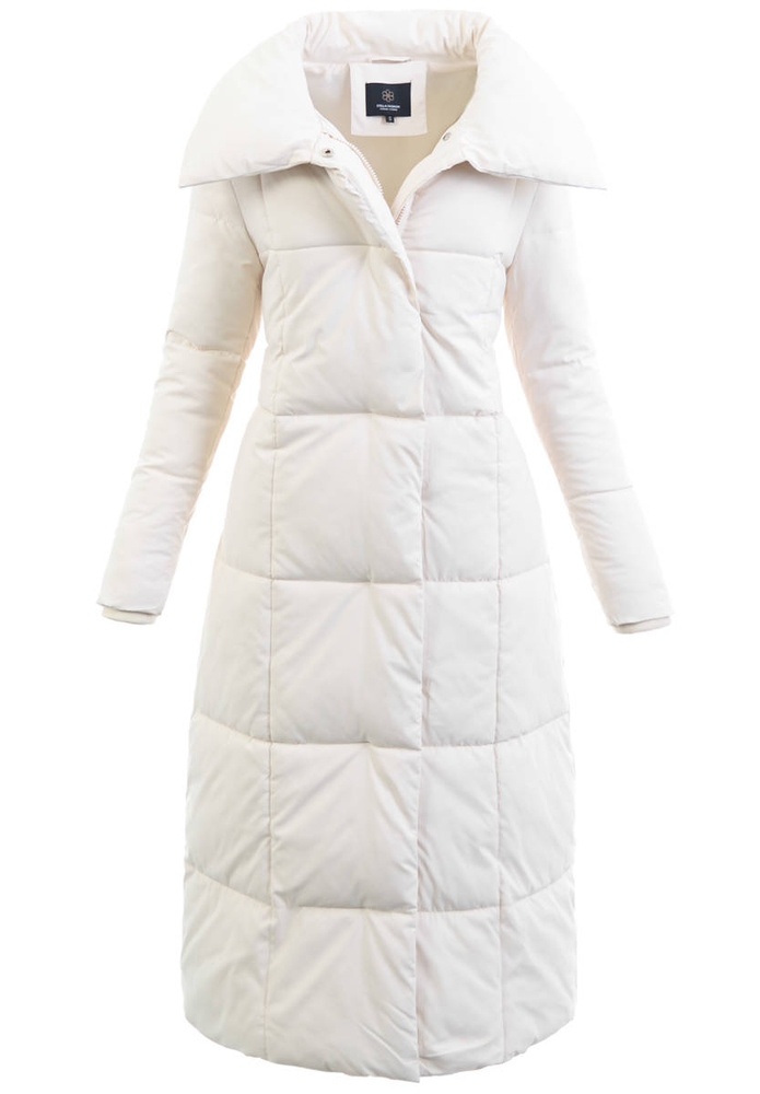 Damska Zimowa Ortalionowa Kurtka Kremowa