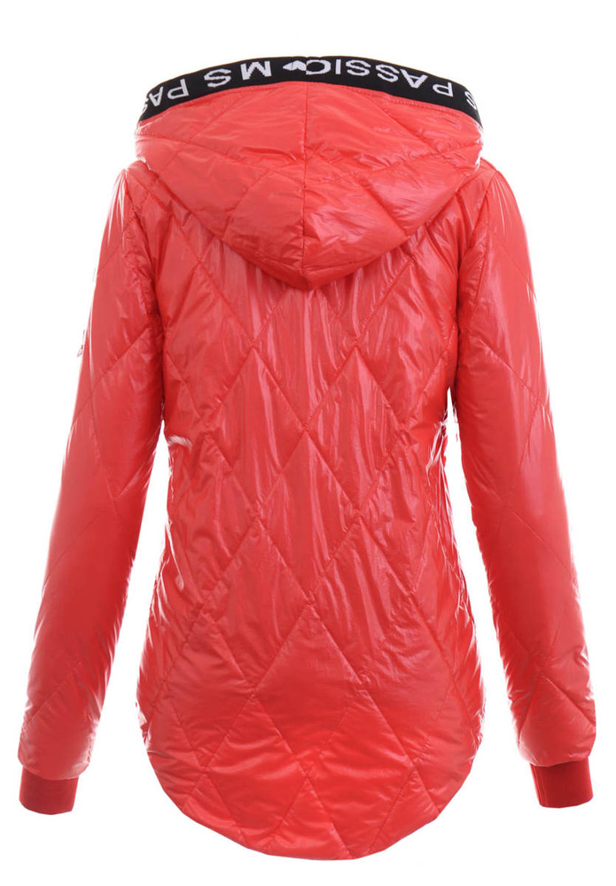 Damska Wiosenna Ortalion Kurtka Czerwona